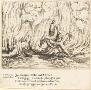 Nadab und Abihu von Augustin Hirschvogel