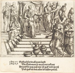 Besuch der Königin von Saba bei Salomo von Augustin Hirschvogel