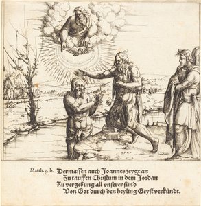 Die Taufe Christi, 1547 von Augustin Hirschvogel