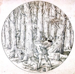 Die Jagd, um 1513-1553 von Augustin Hirschvogel