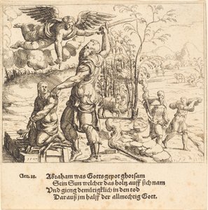 Das Opfer Isaaks von Augustin Hirschvogel
