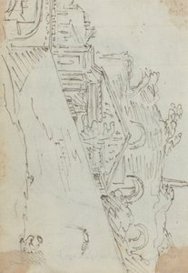 Antike Ruinen am Ufer des Tiber von Augustin Pajou
