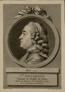 Porträt von Charles Gauzargues 1725-1799, 1767 von Augustin Saint Aubin de