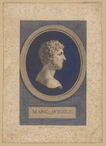 Marcus Aurelius Antoninus (Marcus Aurelius Antoninus, Marcus Annius Aurelius Verus, 121 Rom - 180 Vindobona) - römischer Kaiser von 161-180, Schriftsteller und Philosoph von Augustin de Saint-Aubin