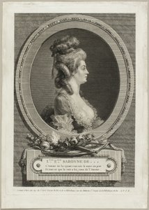 Louise Émilie, Baronin von *** von Augustin de Saint Aubin