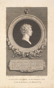 Porträt von De Larive, 1785 von Augustin de Saint Aubin