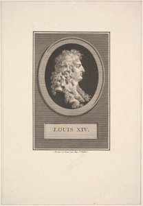 Porträt von Ludwig XIV., 1779 von Augustin de Saint Aubin