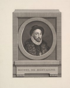 Porträt von Michel de Montaigne, 1774 von Augustin de Saint Aubin