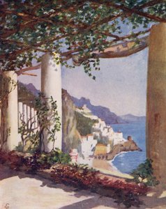 Amalfi von der Terrasse des Cappucini Hotels, Herbst