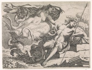 Venus betrachtet den schlafenden Adonis von Augustinus Terwesten (I)