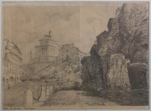 Landschaft von Rom von Augusto Baracchi