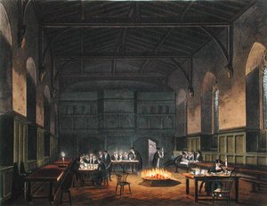 Halle der Westminster School, aus Ackermanns 
