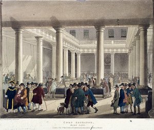 Getreidebörse, London, 1808 von Augustus Charles Pugin, Thomas Rowlandson