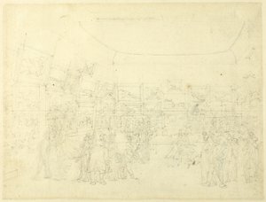 Studie für Ausstellung von Aquarellzeichnungen, Old Bond Street, aus Microcosm of London