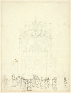 Studie für Vauxhall Garden von Augustus Charles Pugin