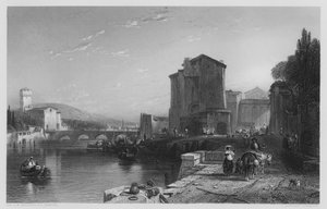 Der Hafen von Livorno, aus dem Bild in der Vernon Gallery (Gravur)