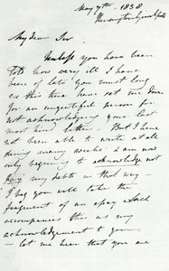 Ein Brief von Augustus Wall Callcott, 7. Mai 1838, 1904