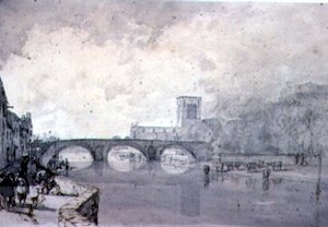 Die Abtei und Nungate-Brücke, Haddington, East Lothian