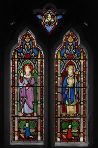 Edward der Bekenner und Heiliger Cuthbert, Kapellenfenster
