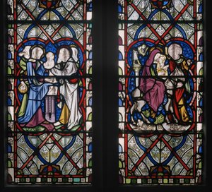 Marienkapellenfenster mit Szenen aus dem Leben der Jungfrau Maria (Detail) von Augustus Welby Northmore Pugin