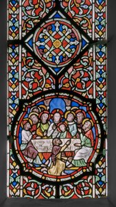 Die Passion Christi, Ostfenster (Detail) von Augustus Welby Northmore Pugin