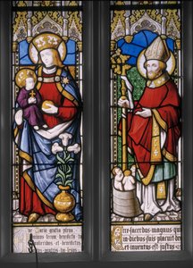 Jungfrau und Kind mit St. Nikolaus (Detail)