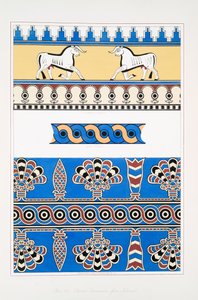 Bemalte Ornamente aus Nimrud [Kalhu] von Austen Henry Layard