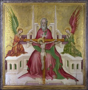 Die heilige Dreifaltigkeit und der gekreuzigte Christus von Austrian School