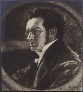 Porträt von Franz Schubert von Austrian School