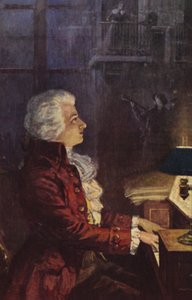 Porträt von Wolfgang Amadeus Mozart von Austrian School