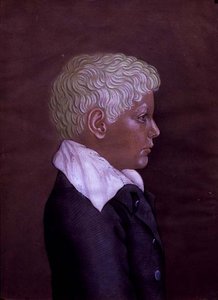 Porträt eines blondhaarigen Jungen, ca. 1830 von Austrian School