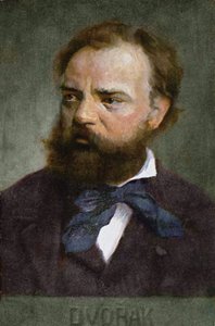 Postkarte mit Antonín Dvořák (1841-1904) vor 1914