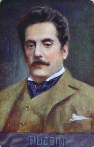 Postkartenporträt von Giacomo Puccini, ca. 1910-15