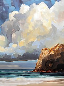 Dramatische Küstenwolken von Avanesova Elena