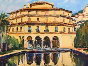 Mediterrane Villa Reflexion von Avanesova Elena