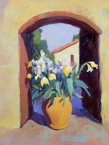 Sonnige Fensterblumen