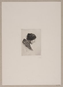 Frauenkopf. Profil nach rechts von Axel Hou