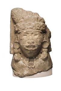 Kopf von Xilonen, der Göttin des jungen Mais, Tenochtitlan, Mexiko, 1450/1500 von Aztec