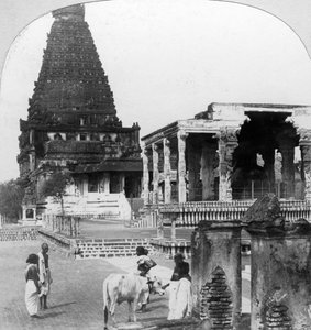 Die Große Pagode von Tanjore Thanjavur, Indien, 1902 von B. L. Singley