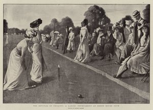 Die Wiederbelebung des Croquet, ein Damenturnier im Sheen House Club