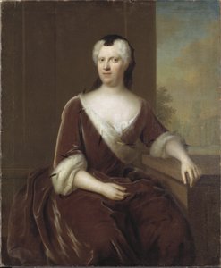 Porträt von Markgräfin Albertina Frederica von Baden-Durlach