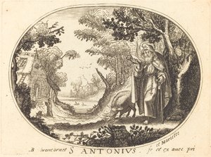 Heiliger Antonius von Balthasar Moncornet
