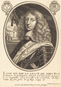 Ludwig XIV., König von Frankreich von Balthasar Moncornet after Henry Stresor