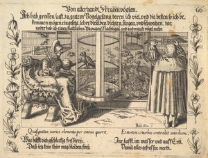 Von allerhand Freudenvögeln, Illustration aus Petrarca, Glück und Unglück Spiegel