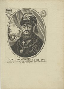 Porträt des Zaren Michail I. Fjodorowitsch von Russland 1596-1645, um 1640-1650 von Balthazar Moncornet