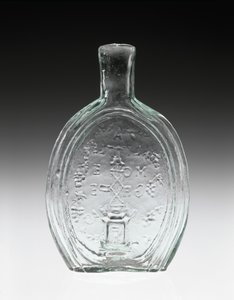 Figurierte Flasche, ca. 1847 von Baltimore Glass Works