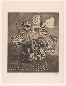 Tulpen in einer Kanne