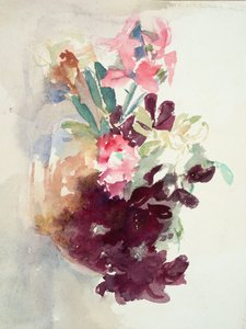 Rosa und lila Blumen von Barbara Leigh Smith Bodichon