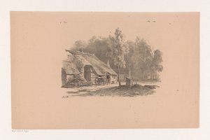 Bauernhof mit Wagen (Landschaftsstudien sechste Lieferung)
