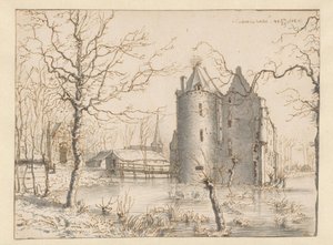 Ansicht von Kasteel Frisselstein, Veghel von Barend Klotz (attributed to)